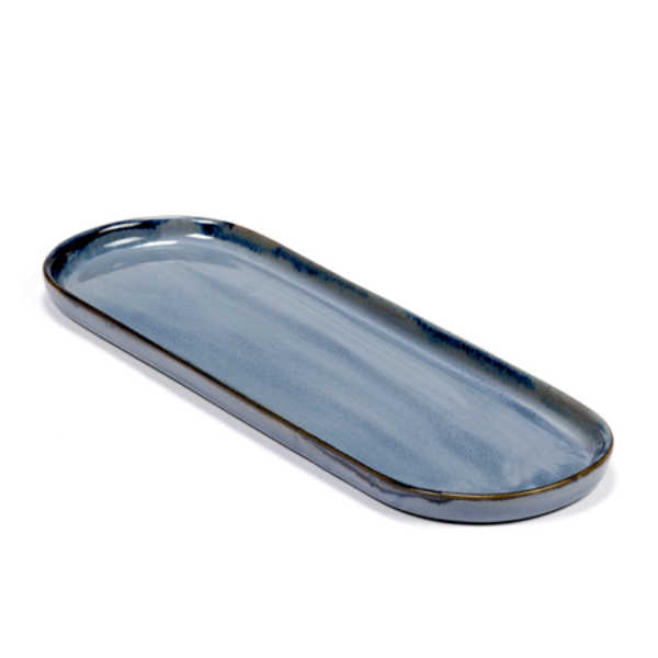 SERAX Anita Le Grelle Oval Plate Blue B9 x L28 x H1,3 cm